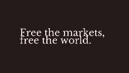 Crypto Agorism: Free markets for a free world